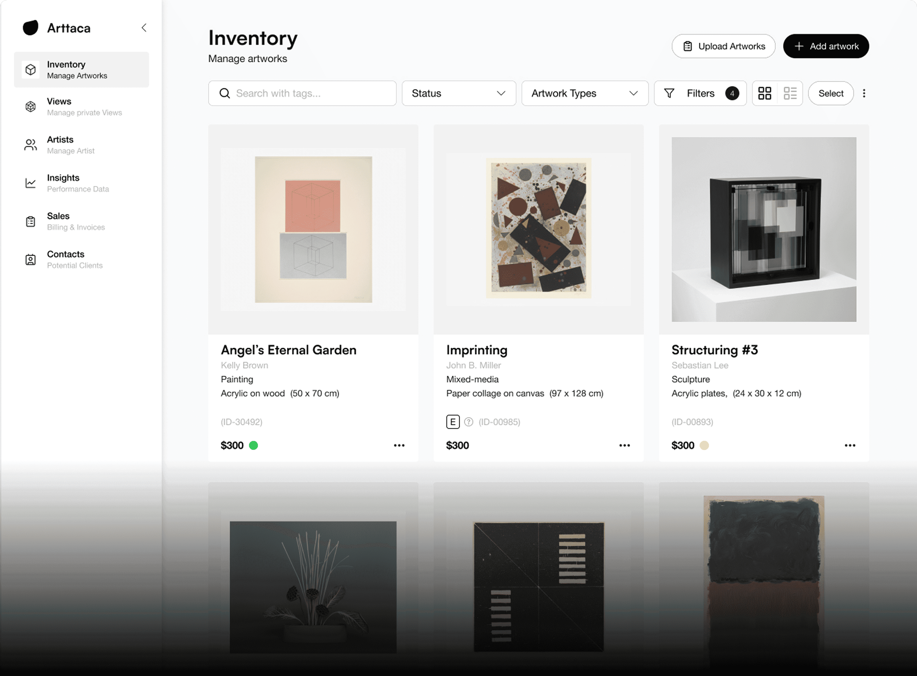Inventory UI preview